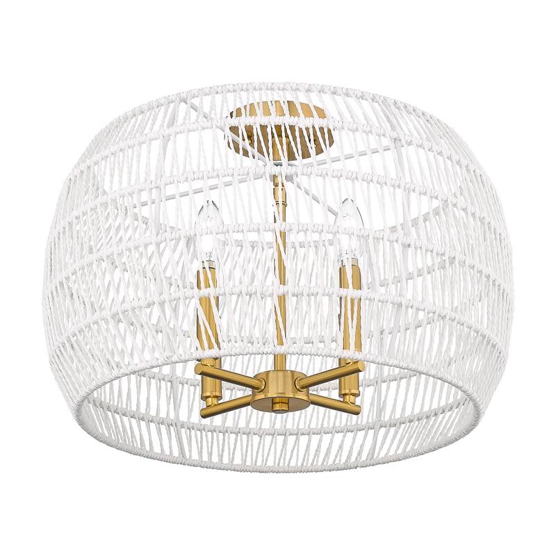 Ellie 19" Wide 4-Light Semi-Flush