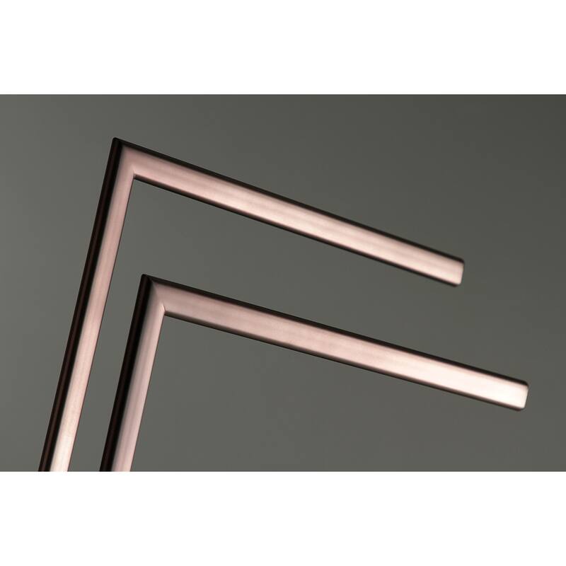 Edenscape Pedestal Dual Towel Rack in Polished Chrome