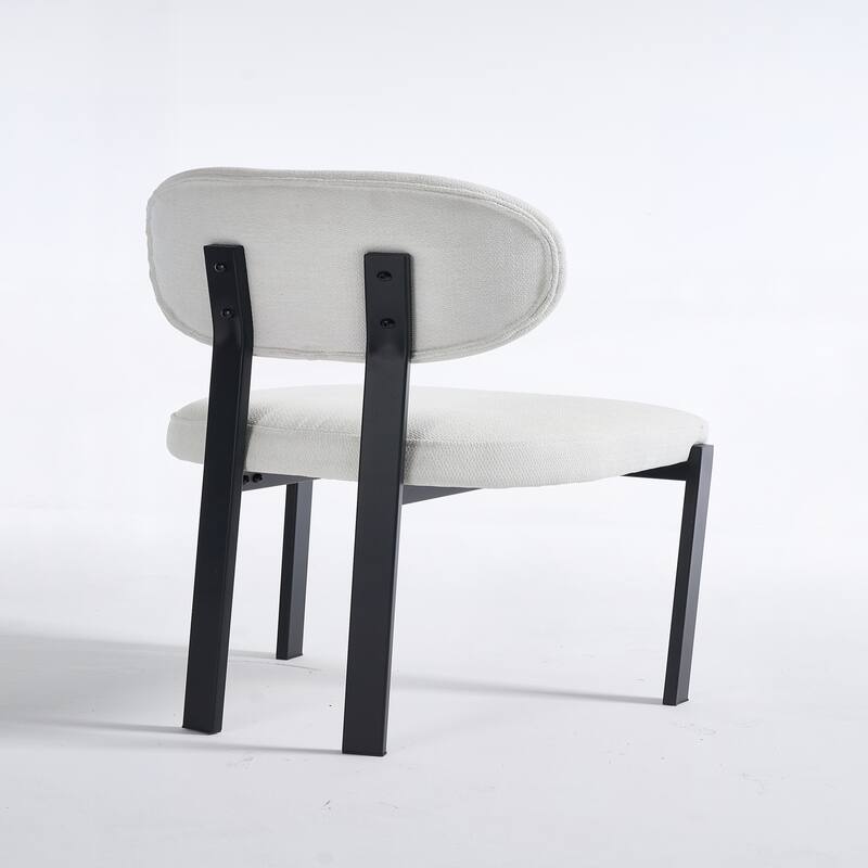 Modern Upholstered Boucle Dining Room Chairs Set of 2