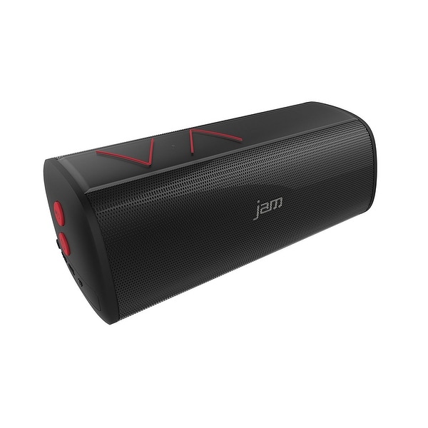 JAM Thrill Bluetooth Wireless Stereo Speaker Black/Red HX-P320RD By HMDX - 4 x 7.5 x 3.5