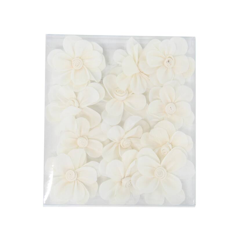 Boxed Natural White Mona Lisa and Daffodil Sola Flowers (Set of 2) - 6 x 7 - 6 x 7