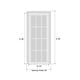preview thumbnail 6 of 23, Interior Solid French Door / Mela 0755 Painted White / Single Regular Panel Frame Handle / Bathroom Bedroom Modern Doors