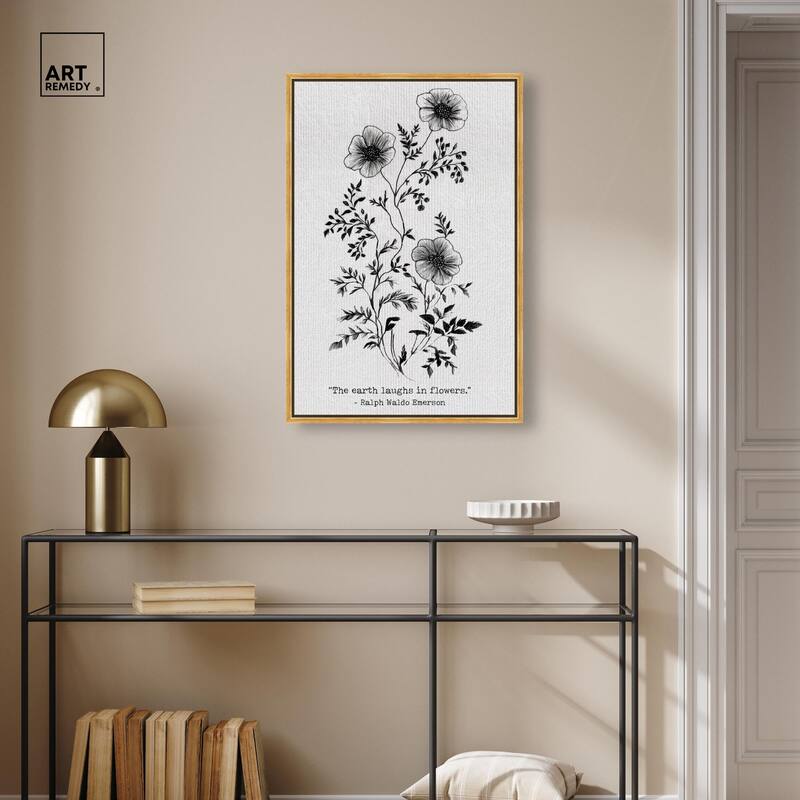 Earth Laughs in Flowers Canvas by Art Remedy
