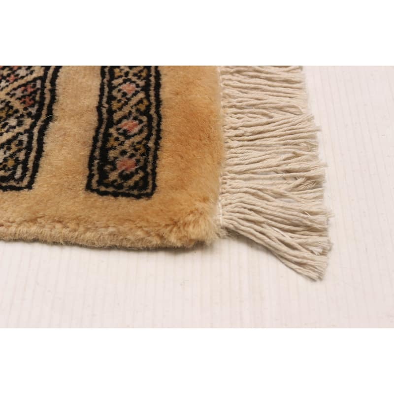 ECARPETGALLERY Hand-knotted Finest Peshawar Bokhara Ivory Wool Rug - 9'0 x 12'1