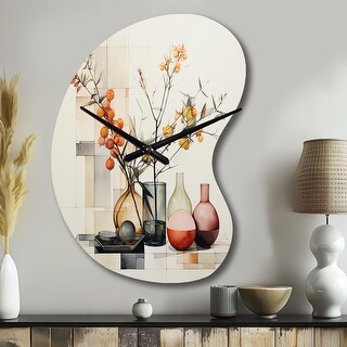 Still Life Arrange I - Abstract Still Lifes Wall Clocks in Asymmetrical ...