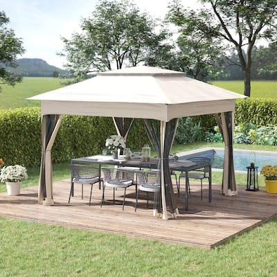 Outdoor 11' x 11' Portable Pop Up Canopy,Instant Event Tent with Carry Bag