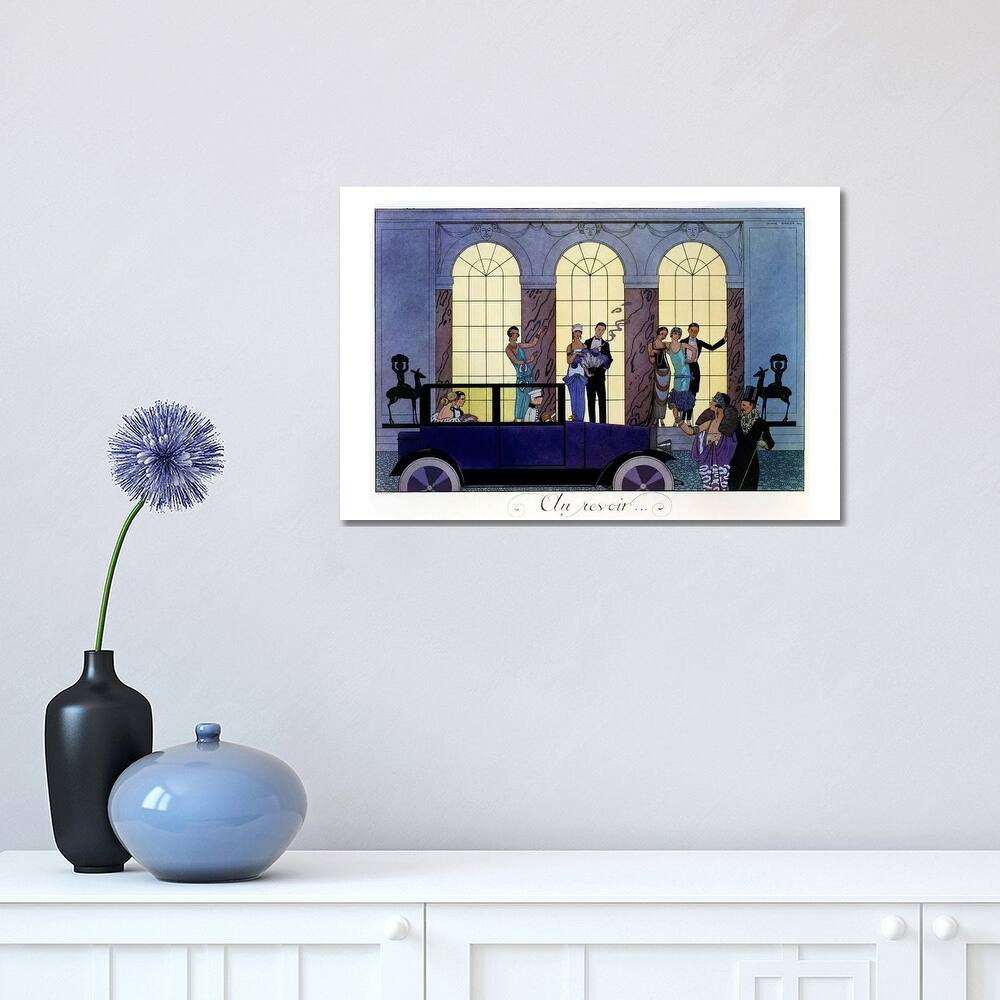 iCanvas "Farewell, engraved by Henri Reidel, 1920 (litho)" by George Barbier Canvas Print