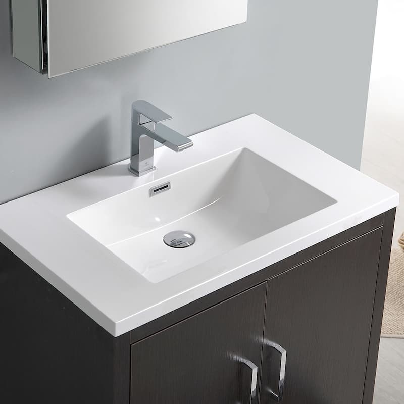 Fresca Senza 30" Free Standing Single Basin Vanity Set with MDF