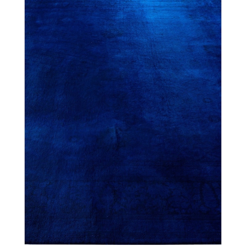 Fine Vibrance, One-of-a-Kind Hand-Knotted Area Rug - Purple, 7' 10" x 10' 3" - 7' 10" x 10' 3"