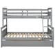 preview thumbnail 8 of 15, Twin over Full Bunk Bed with Ladder, Twin Size Trundle, Safety Guardrail