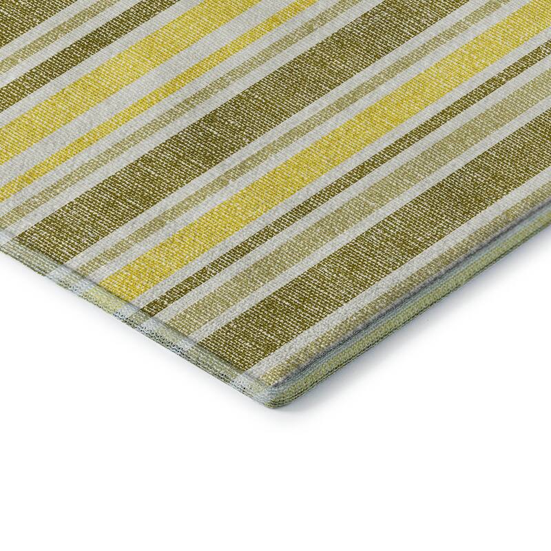 Premium Washable Super Soft Modern Cabana Stripe Mayfield Rug