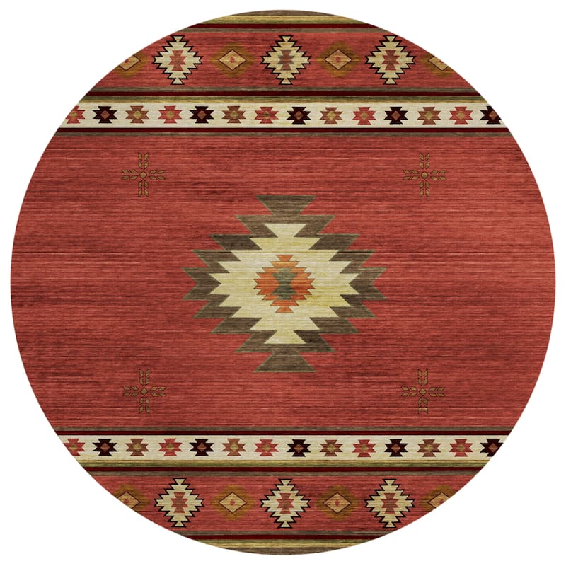 Indoor/ Outdoor Sonora Global Traditional Washable Rug