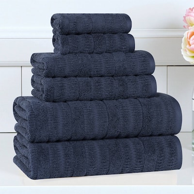 Superior Mika Smart Twist Viscose Cotton Blend 6 Piece Towel Set