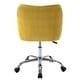 preview thumbnail 33 of 117, Corvus Braff Velvet Upholstered Adjustable Ergonomic Office Chair