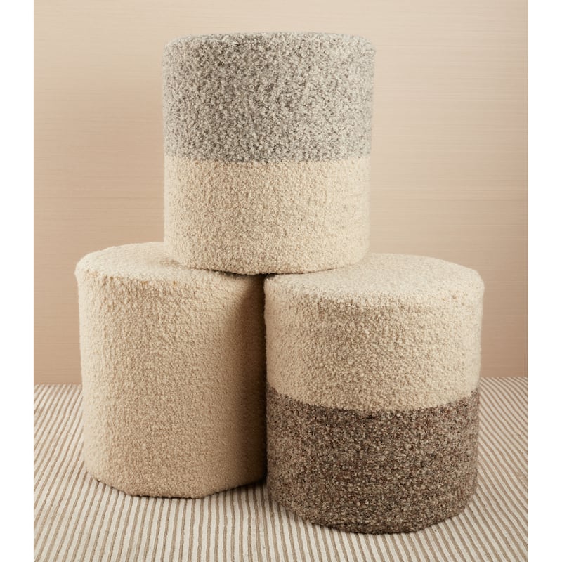 Micco Ombre Cylinder Pouf/ Floor Pillow
