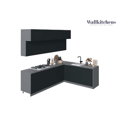 Kitchen Radiance Collection Black Color Base Size 9Ft Wide - 108x85