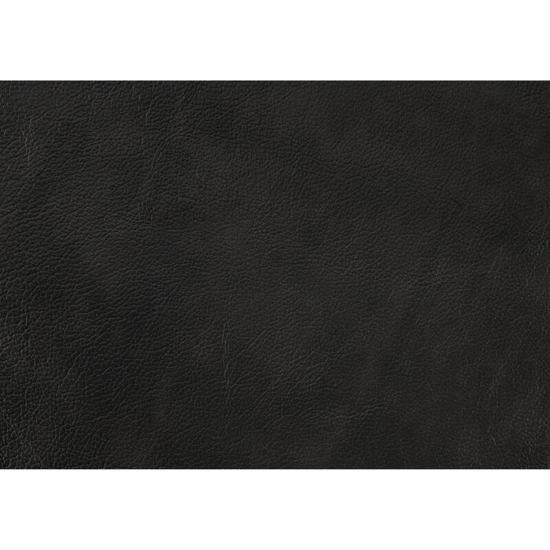 Richie 60 Inch Loveseat, Gray Top Grain and Faux Leather, Solid Wood