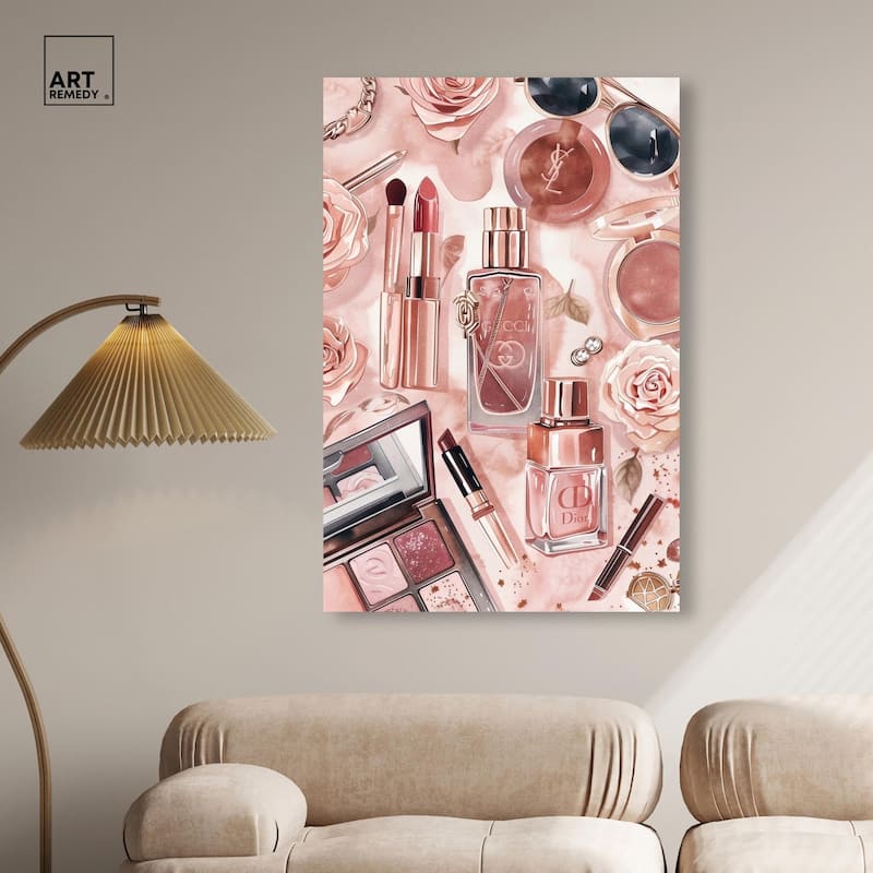 Glam Sparkle Lay Out Canvas by Art Remedy, Gallery Wrapped