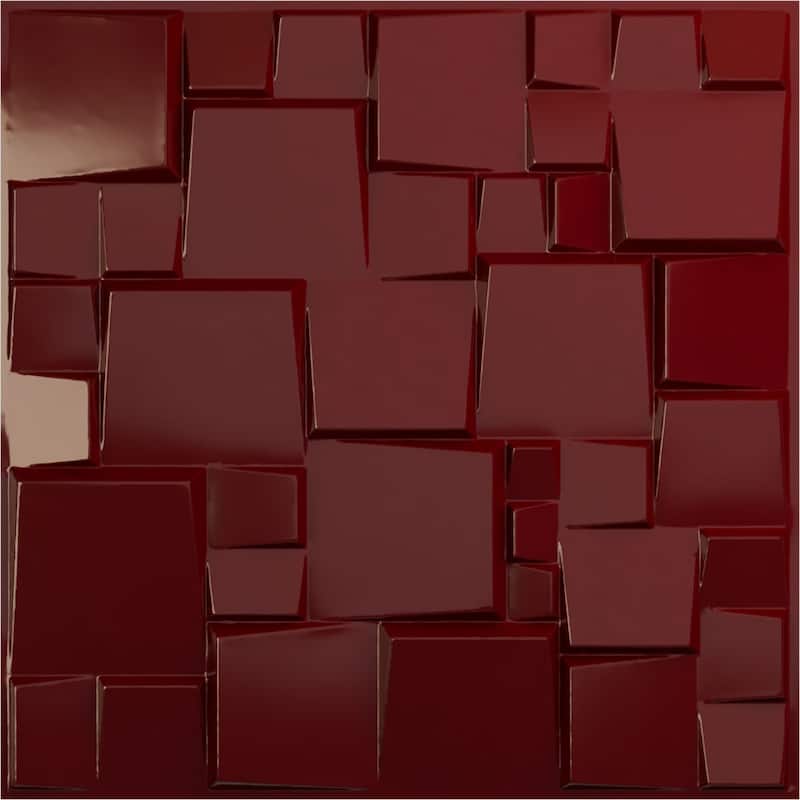 19 5/8"W x 19 5/8"H Modern Square EnduraWall Decorative 3D Wall Panel