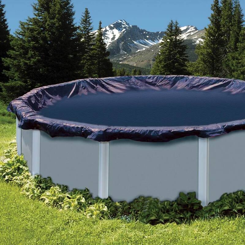 Swimline 24' Round Above Ground Swimming Pool Debris Leaf Net Cover for Winter - 6