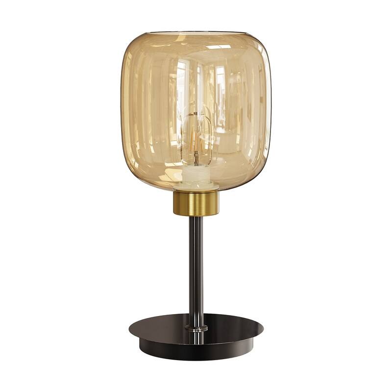 Bedside Table Lamp for Bedroom Glass Shade Bedside Lamps