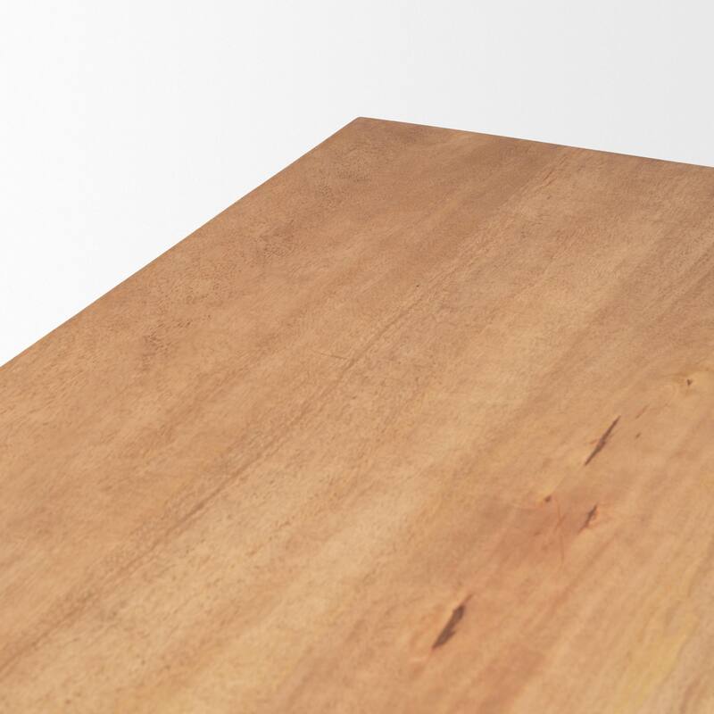 Suke 84" Rectangular Wood Trestle Dining Table - 84.0L x 42.0W x 30.0H