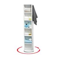Miami Slim Bathroom Storage Cabinet White Freestanding - 51.4H x 7.2L 12W - Painted