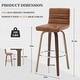 preview thumbnail 116 of 198, 26"/29" Faux Leather Swivel Bar/Counter Stools, Set of 2/3