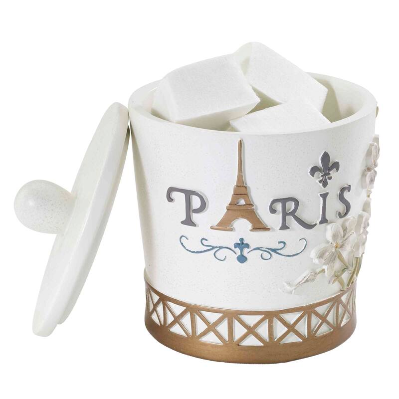 Avanti Linens Paris Botanique Jar - White