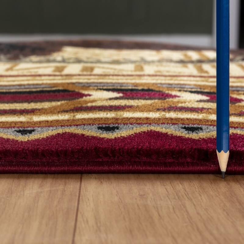 Nature's Nest GC_CBL3007 Multi Lodge Area Rug