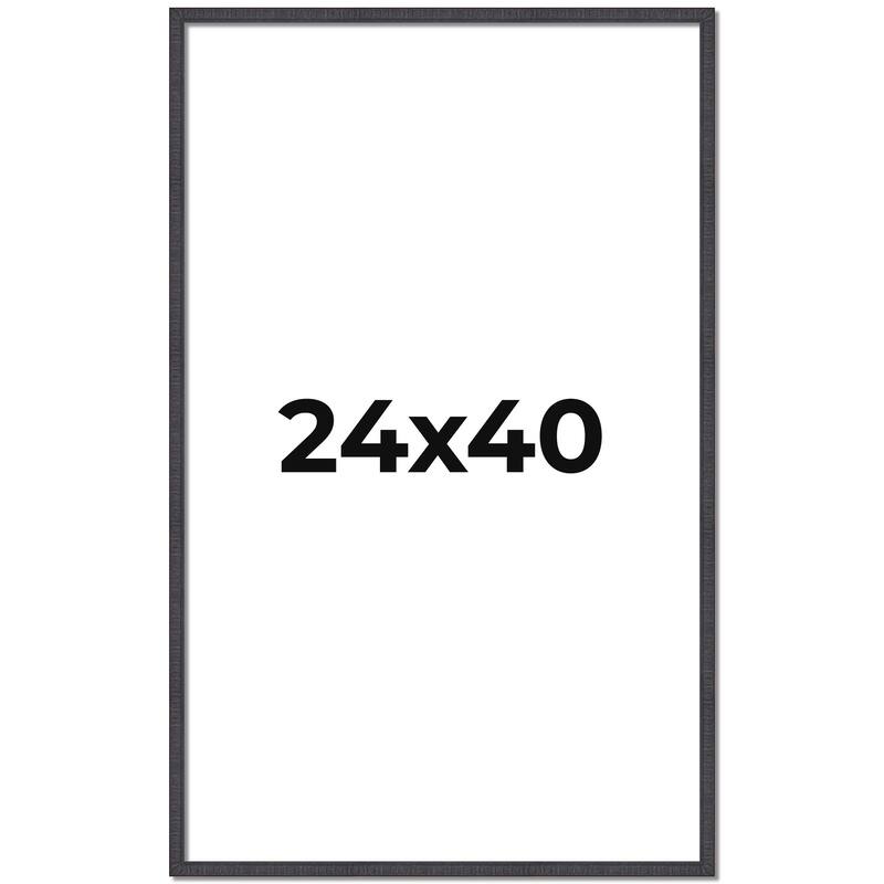 24x40 Frame Brown Solid Wood Picture Frame - Complete Modern Photo