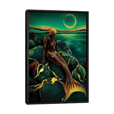 iCanvas "Emerald Sea" by Poetically Illustrated Framed Canvas Print