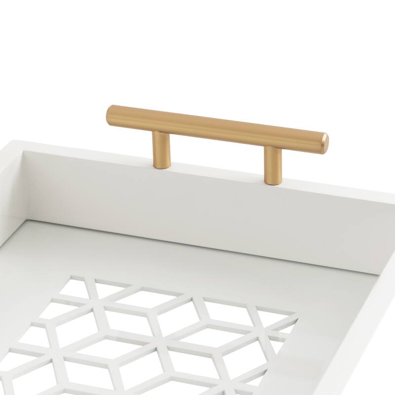 Kate and Laurel Caspen Rectangle Decorative Tray