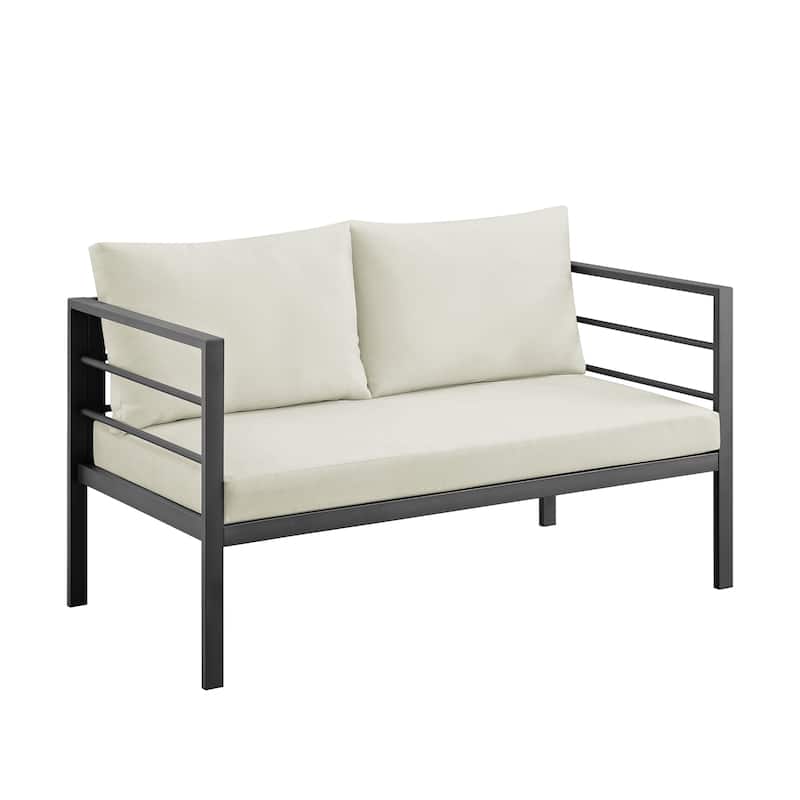 Corvus Gamba 5-piece Outdoor Iron Patio Seating Set with Coffee Table