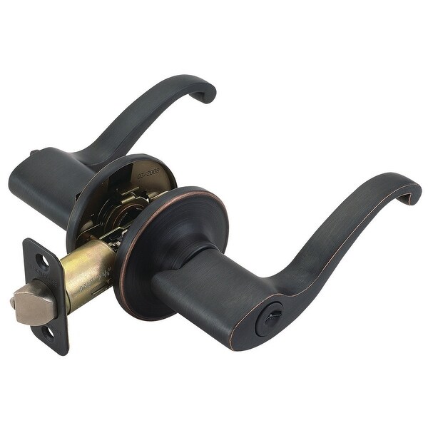 Design House 791640 Scroll Series Entry Lever with Reversible Handles - Oil Rubbed Bronze