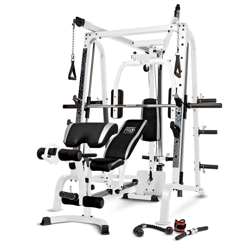 https://ak1.ostkcdn.com/images/products/is/images/direct/c301a9e374eda5187e7a4db0abe4fc22327df216/Marcy-Pro-Smith-Cage-Workout-Machine-Total-Body-Training-Home-Gym-System%2C-White.jpg