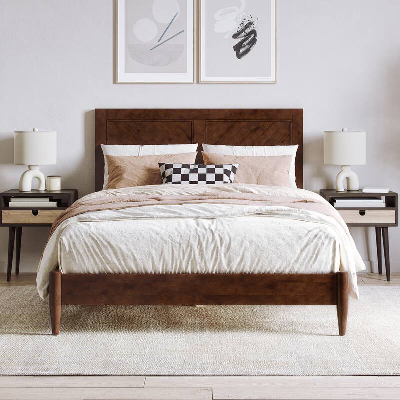 Berkshire Solid Wood Low Profile Platform Bed