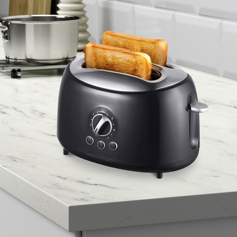 Vintage 2-Slice Cool Touch Extra Wide Slot Toaster in Onyx