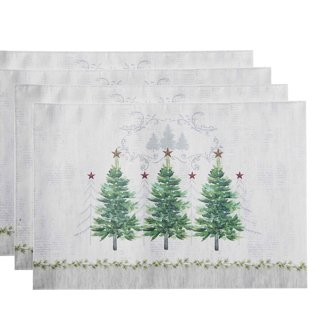 Avanti Linens Trees 4-Pack Placemat Set