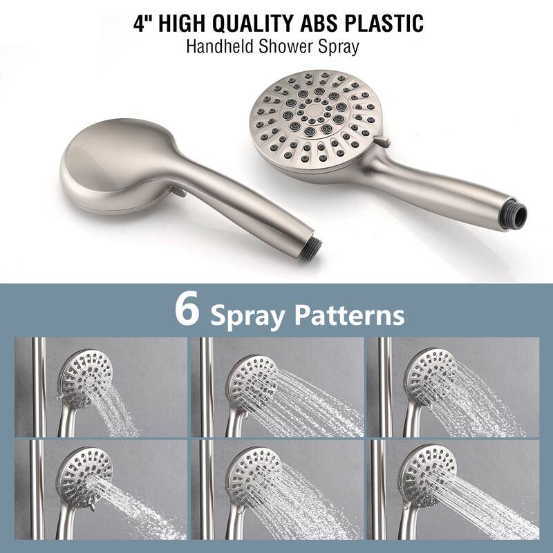 PROOX 5 Spray Shower Head with Handheld Shower Slide Bar Not included Shower Valve