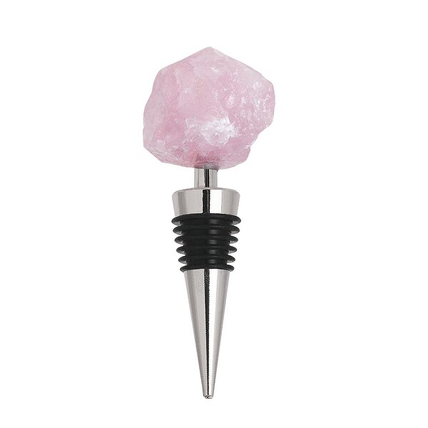 Wine Stopper with Rose Quartz. Opens flyout.