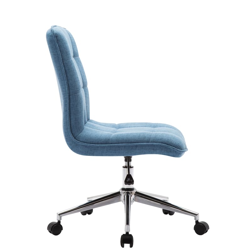 Porthos Home Lada Adjustable Swivel Office Chair, Linen Upholstery