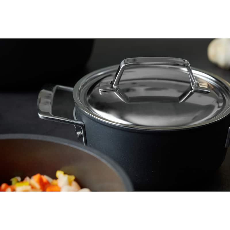 Demeyere AluPro 2.5-qt Aluminum Nonstick Dutch Oven - Black