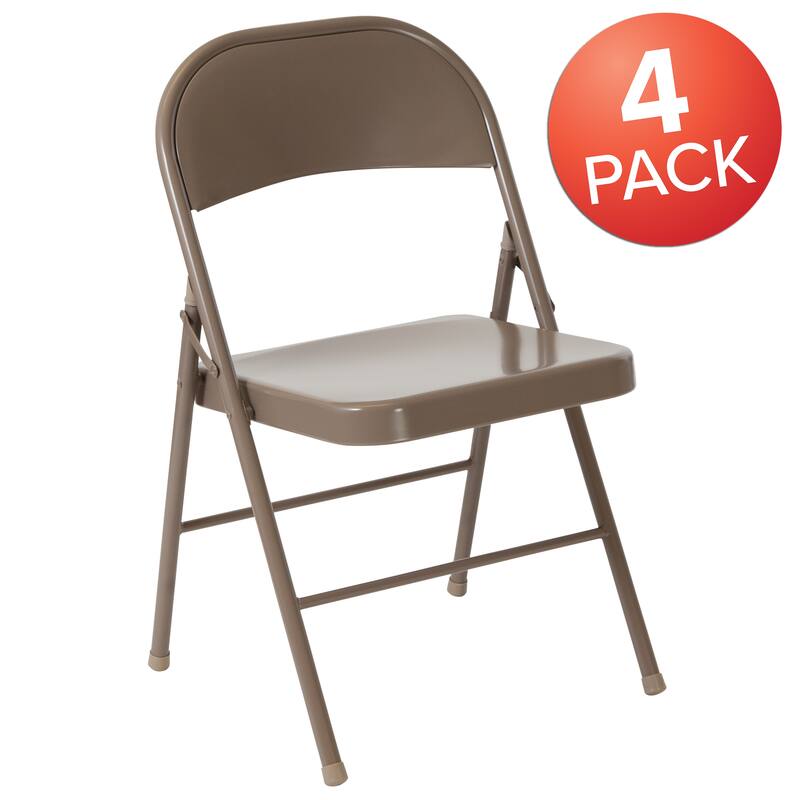 4 Pack Double Braced Metal Folding Chair