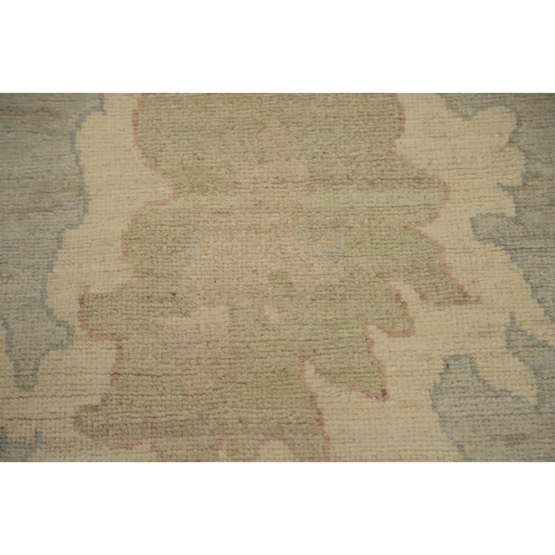 Hand Knotted Oriental 100% Wool Carpet Transitional All-Over Greys & Charcoal Oushak Area Rug - 10' 0'' X 8' 0''