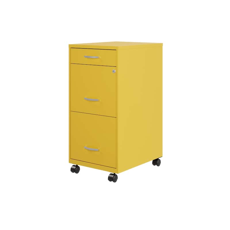 Space Solutions 18" Deep 3 Drawer Metal File Cabinet