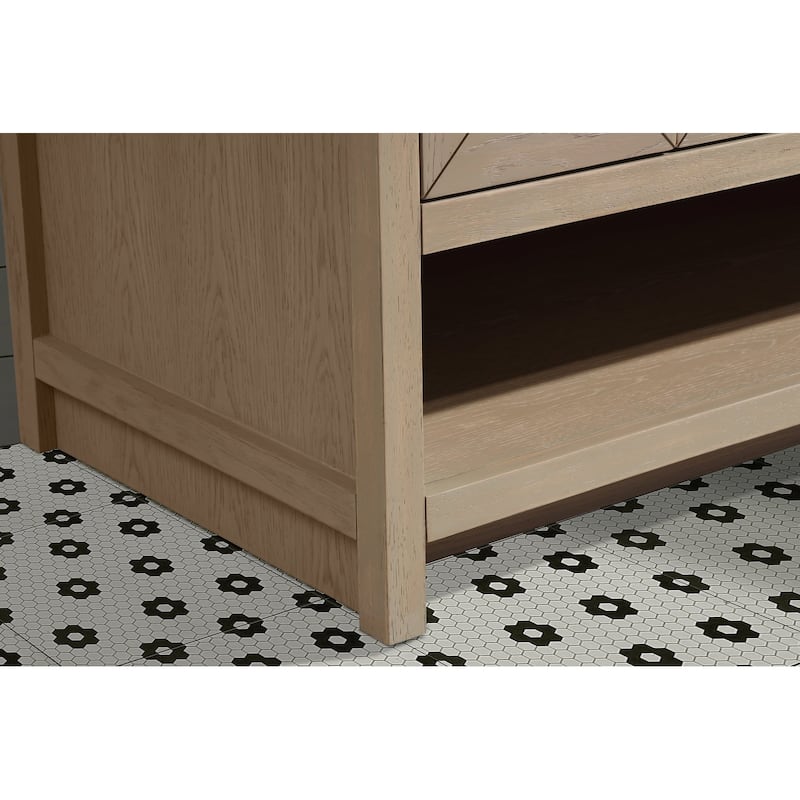 Ari Bath, Venice 60" Bathroom Vanity, Oak Gray
