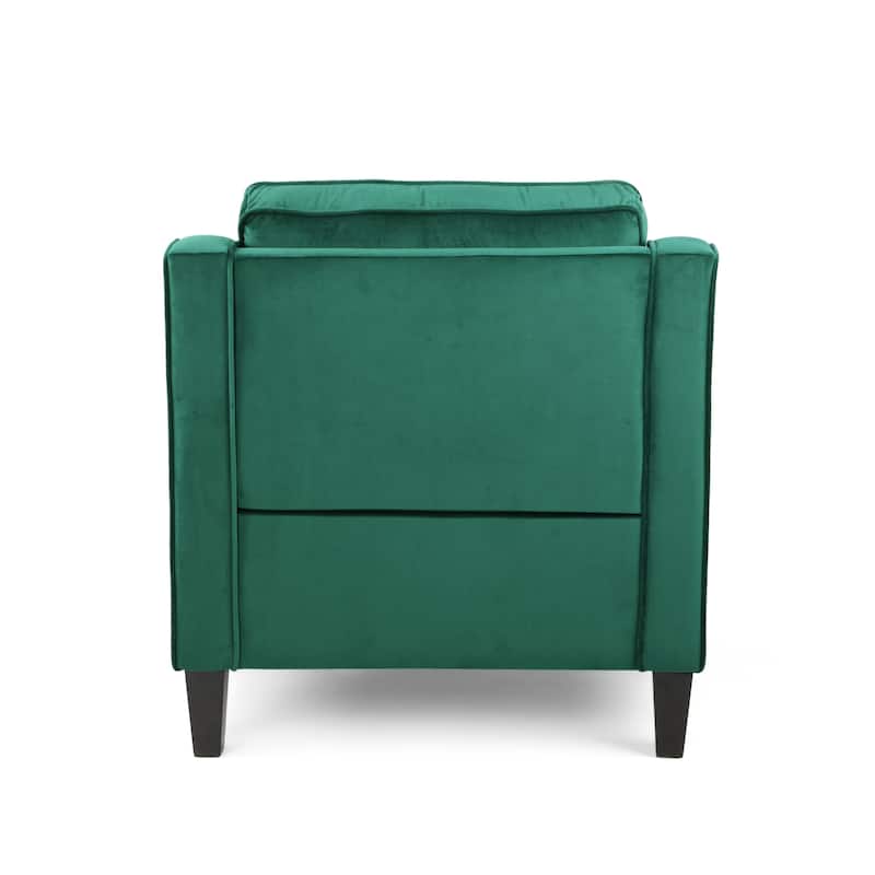 Milo Contemporary Velvet Club Chair by Christopher Knight Home - 30.75" W x 33.50" L x 33.75" H