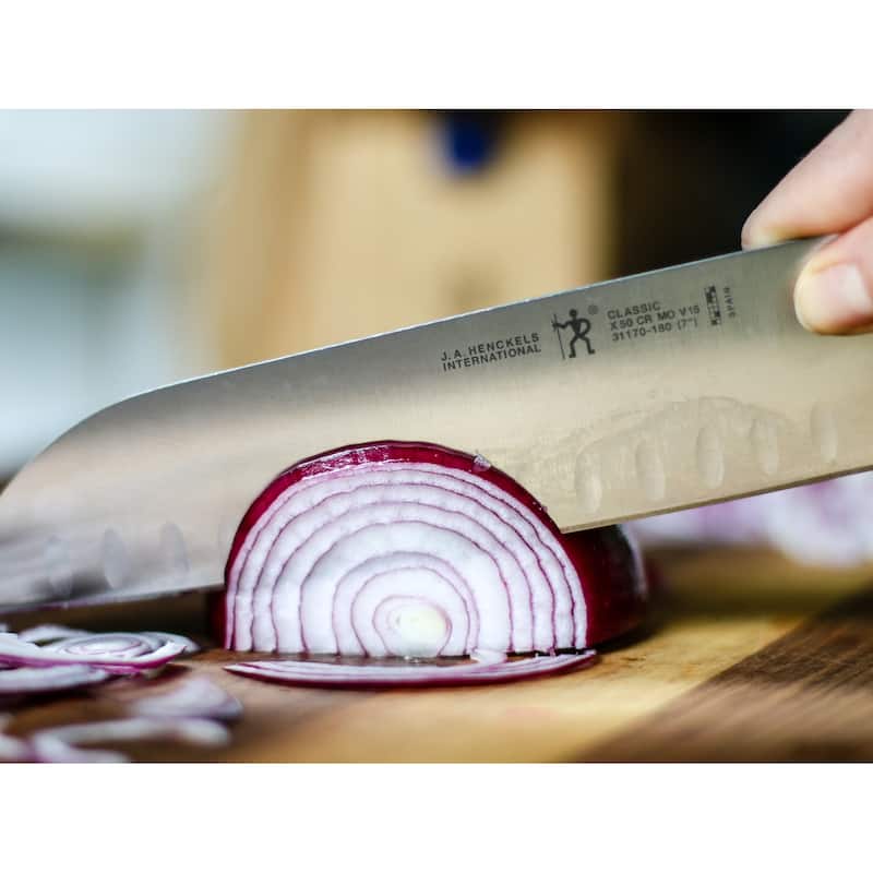 HENCKELS CLASSIC Hollow Edge Santoku Knife