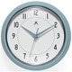 preview thumbnail 14 of 195, Infinity Instruments Round Retro Kitchen Wall Clock by Infinity Instruments 9.5 Inch - Baby Blue